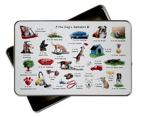 The Dog's Alphabet Storage Tin