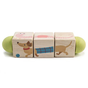 Wooden Animal Twisting Cube Game
