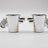 Unique & Stylish Silver Revolver Shaped Set of 2 Shot Glasses