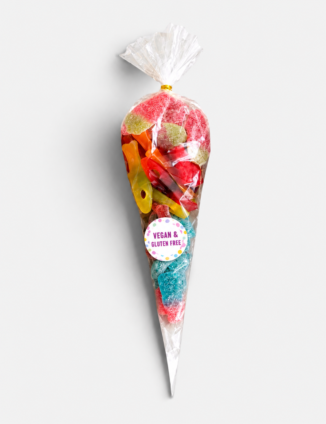 Vegan and gluten-free pick and mix sweet cone