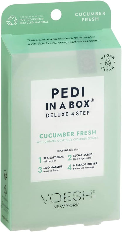 Voesh deluxe pedicure kit 4 step foot care treatment set