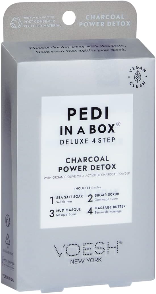 Voesh deluxe pedicure kit 4 step foot care treatment set