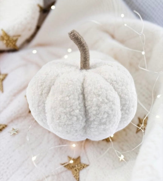 Add a charming touch to your Halloween or autumn decor with this White Borg Pumpkin. This decoration adds a cute and cosy feel to any home. 12cm in size.