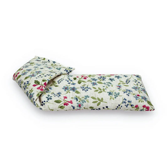 Wildflowers Blue Cotton Wheat Bag for soothing aches and pains.
