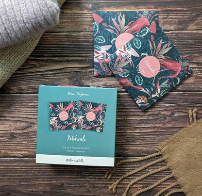 Willow and Belle Scented Sachet | Set of 4 | Patchouli