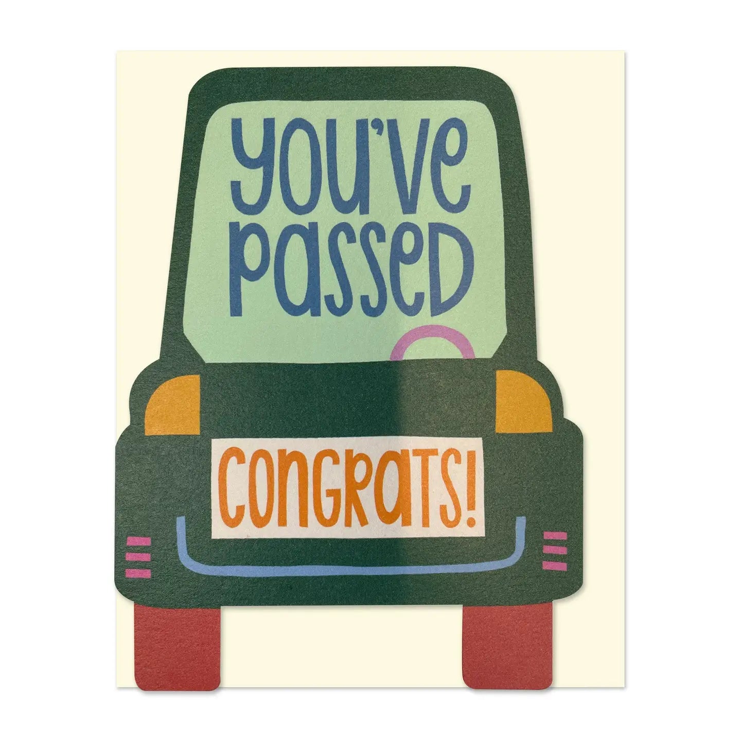 “You’ve Passed” Congratulations Card with thoughtful message, perfect for celebrating a new driver’s success and sharing pride and encouragement.