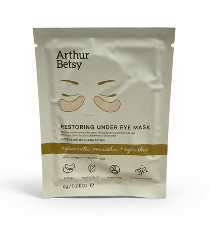 Arthur Betsy restoring under eye mask with collagen and hyaluronic acid