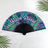 Colourful "Beach Please" Hand Fan