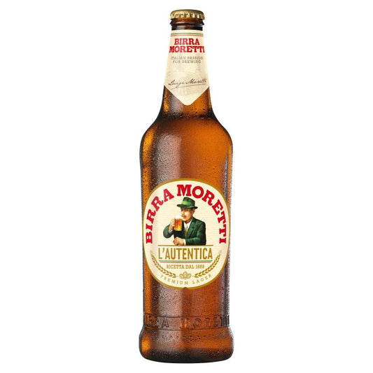 Birra Moretti Lager 660ml bottle.