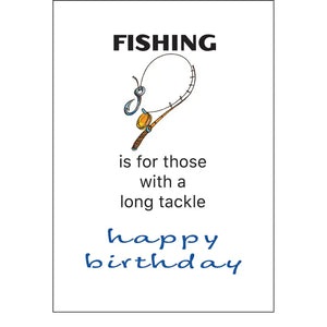 Humorous Fishing Lovers Birthday Card
