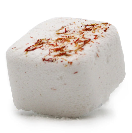 Aromatherapy 'Anti Anxiety' shower steamer with bergamot, clary sage, lavender, and safflower petals.