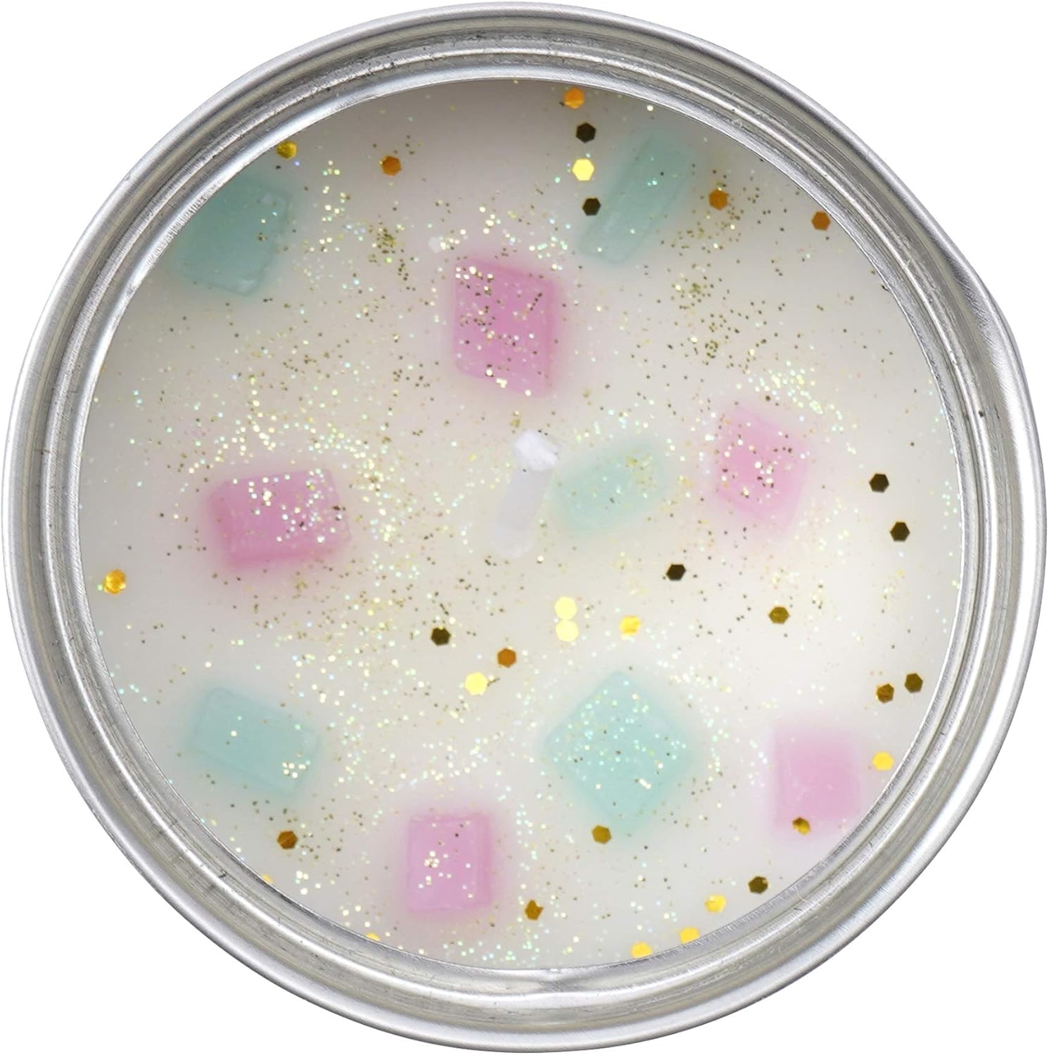 Cat Lovers Tinned Spring Blossom Candle with floral scent and pastel design.