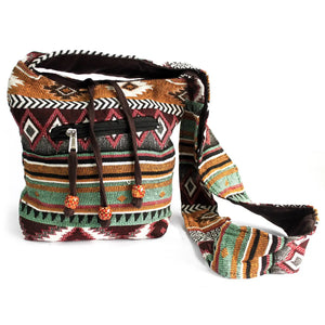 Jacquard Bag | Chocolate Sling Bag