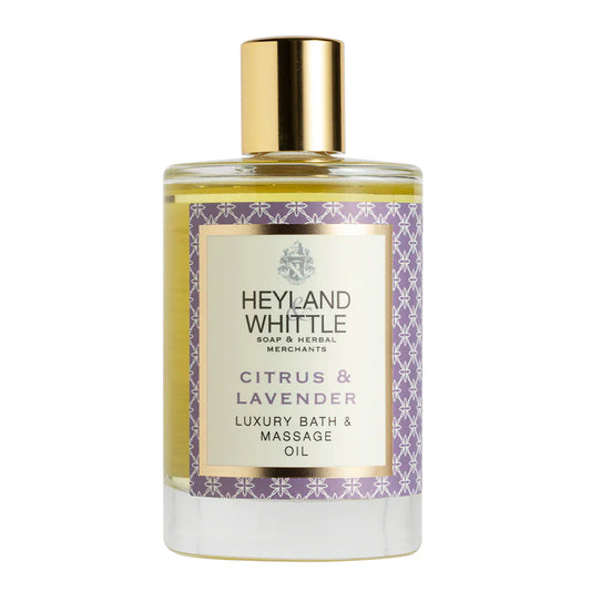 Citrus & Lavender Luxury Bath & Massage Oil 100ml bottle.