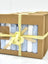 Cotton White and Blue Baby Cloths in Gift Box Set