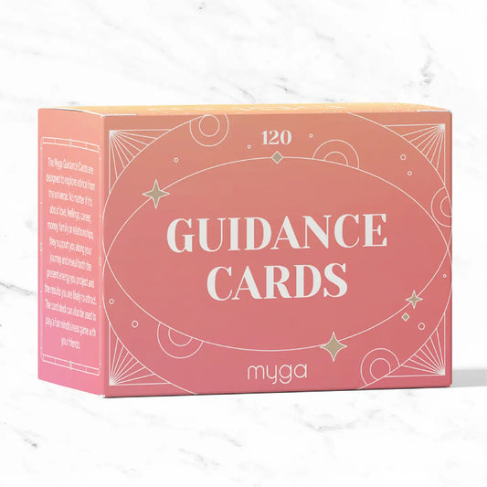Daily Guidance Cards set in decorative carton box with inspiring phrases.