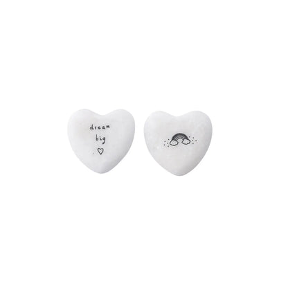'Dream Big' heart keepsake pebble for encouragement and inspiration.