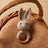 Crochet Rabbit Baby Rattle In Brown