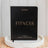 Daily Fitness Planner in Elegant Black Vegan Leather