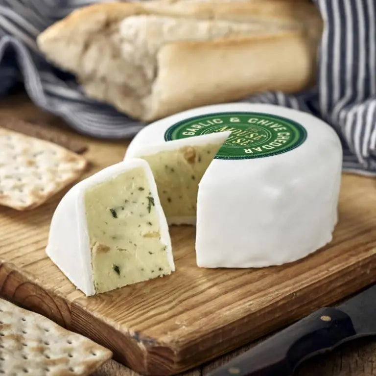 Garlic and Chive Cheddar Cheese Truckle