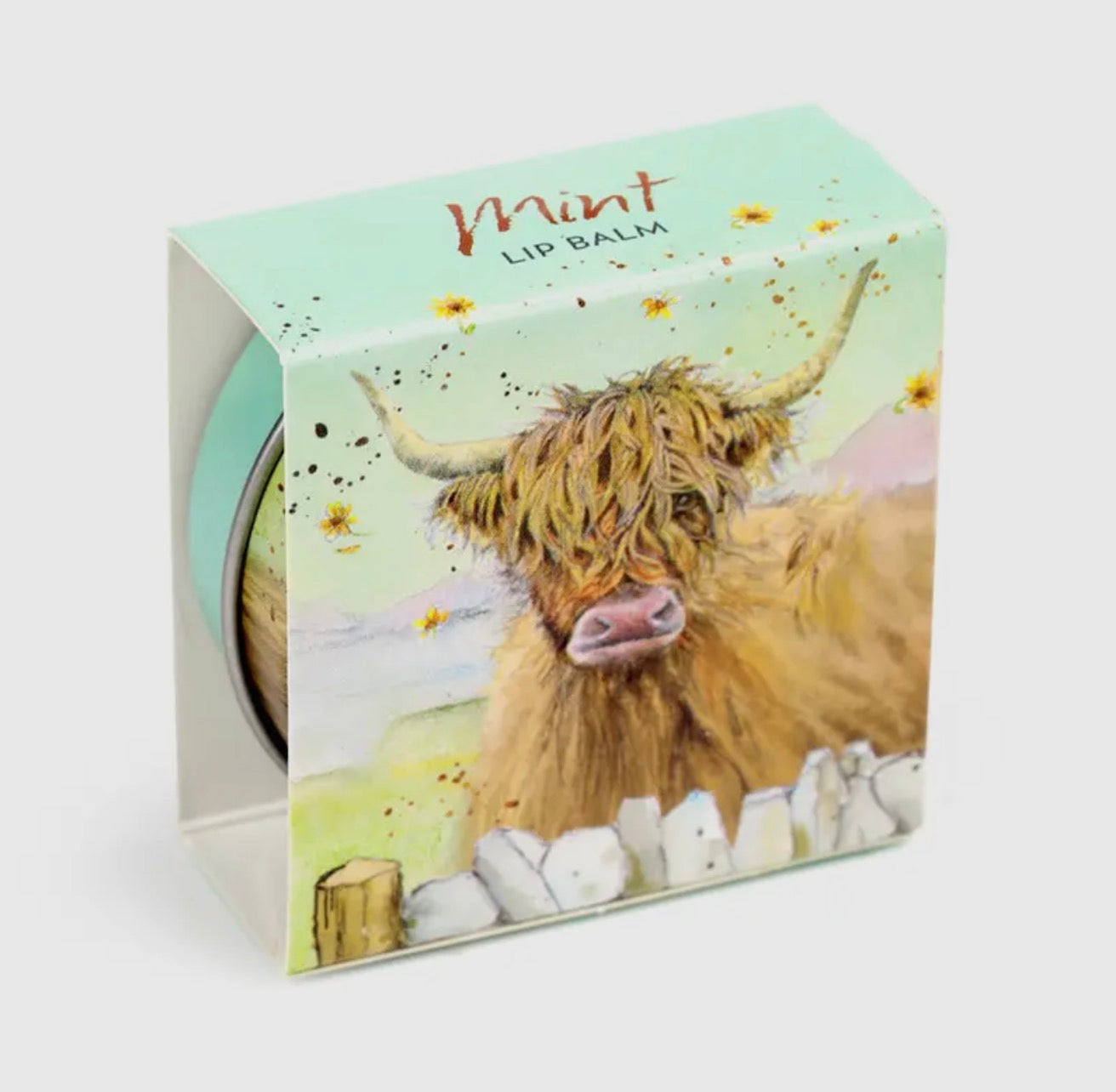 Highland Cow Lip Balm Tin