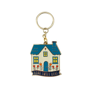 ‘Home Sweet Home' Enamel Key Ring