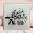 Home Sweet Home 2 Birds | 10cm Glass Coaster