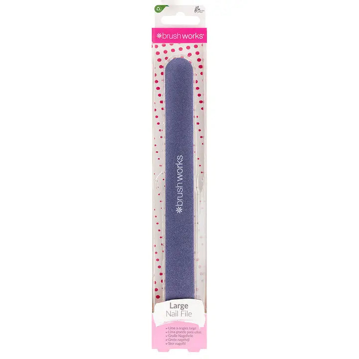 Brushworks Large Nail File for salon-quality nail filing.