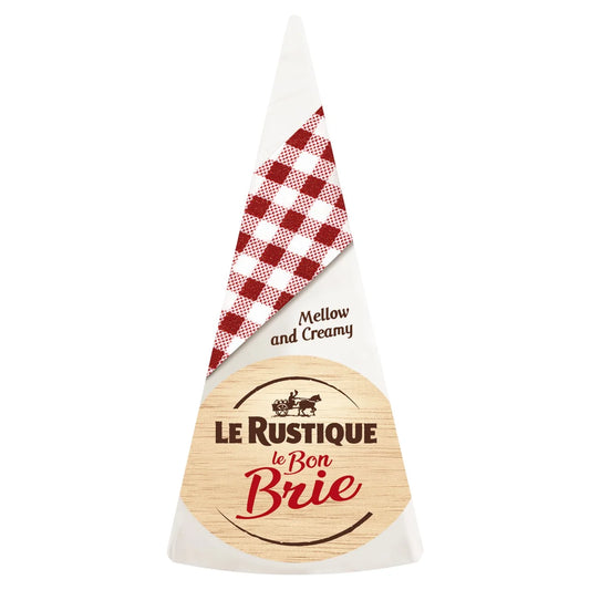 Le rustique brie cheese in a wedge