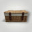 Natural Lined Wicker Hamper Brown Leather Straps