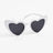 White Love Heart Sunglasses