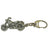 Motorbike Themed Pewter Keyring