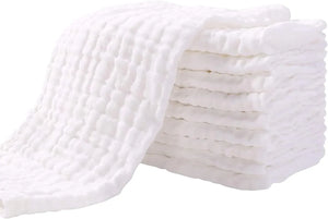 Soft Cotton Muslin Cloth - White
