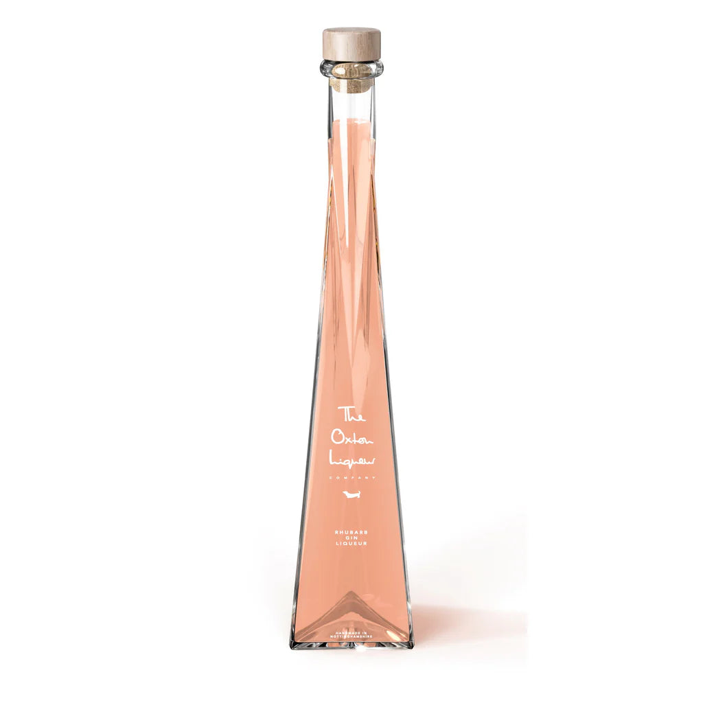 Award Winning Rhubarb gin Liqueur 200ml Triangular Bottle