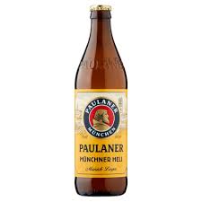 Paulaner Munich Lager bottle showcasing Bavarian beer.