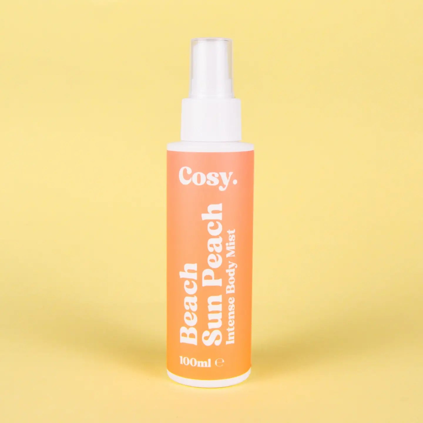 Beach Sun Peach 100ml alcohol-free fragrance mist with peach, apple, jasmine, vanilla and coconut notes.