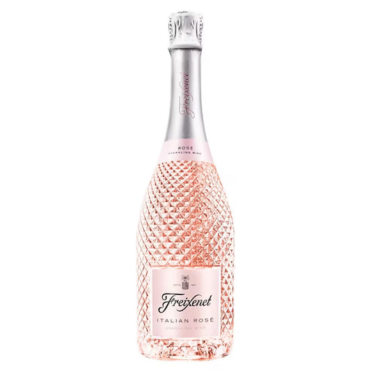 Freixenet Italian Rose 75cl bottle with pink design.