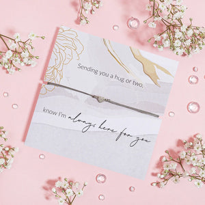 Thoughtful "Sending Hugs" Bracelet