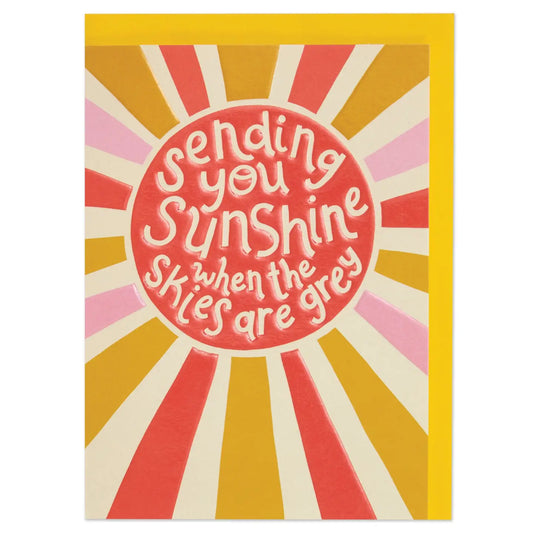 'sending You Sunshine' Encouragement Card