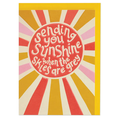 'sending You Sunshine' Encouragement Card
