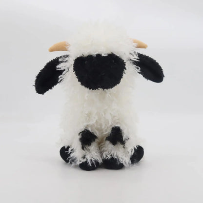 12cm Mini Valais Sheep soft toy, handmade in Leicestershire, perfect as a baby gift or nursery keepsake.