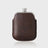 Stainless Steel Hip Flask with Brown Leather Sleeve