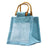 Teal | Pure Jute and Cotton Window Small Gift Bag