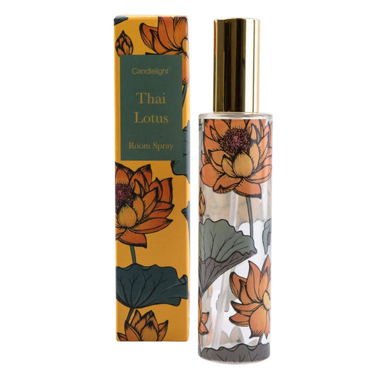 Thai Lotus Room Spray in decorative gift box.