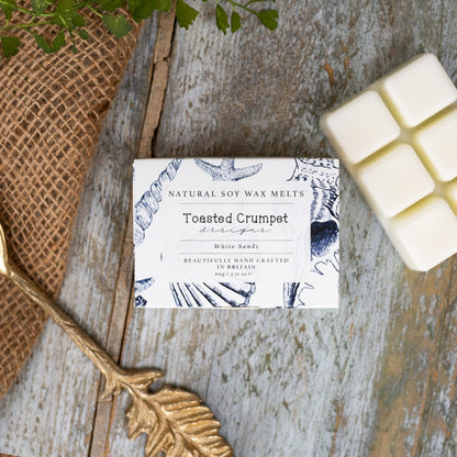 White Sands luxury soy wax melts from Toasted Crumpet Coastal Collection