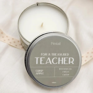 For A Treasured Teacher Candle | Thank You Teacher Gift