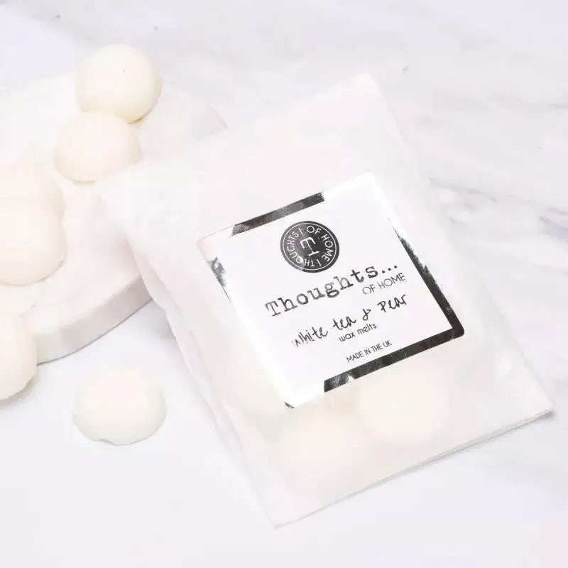 Vegan Wax Melts Silver - White Tea & Pear