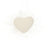 White Loveheart Konjac Sponge