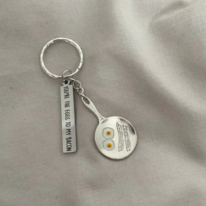 You're the eggs to my bacon keyring